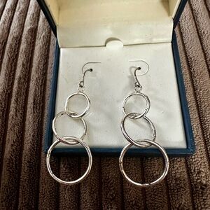 Elegant Silver Hoop Earrings